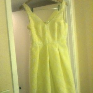 Beautiful Yellow and white Moulinett Souers Dress